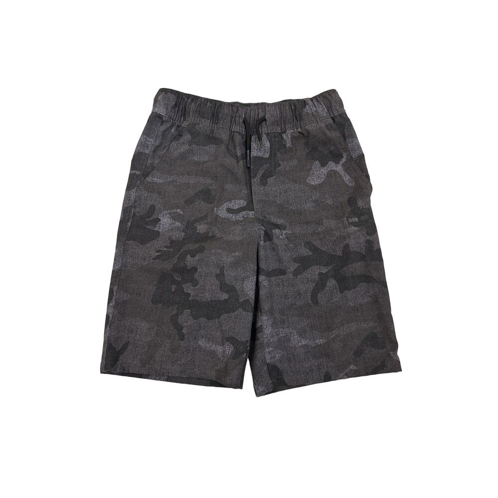 Timberland Dri-Fit Casual Black Gray Camo Drawstring Shorts Size Youth Small (8)